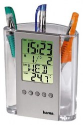 HAMA LCD Thermometer &amp; Pen Holder